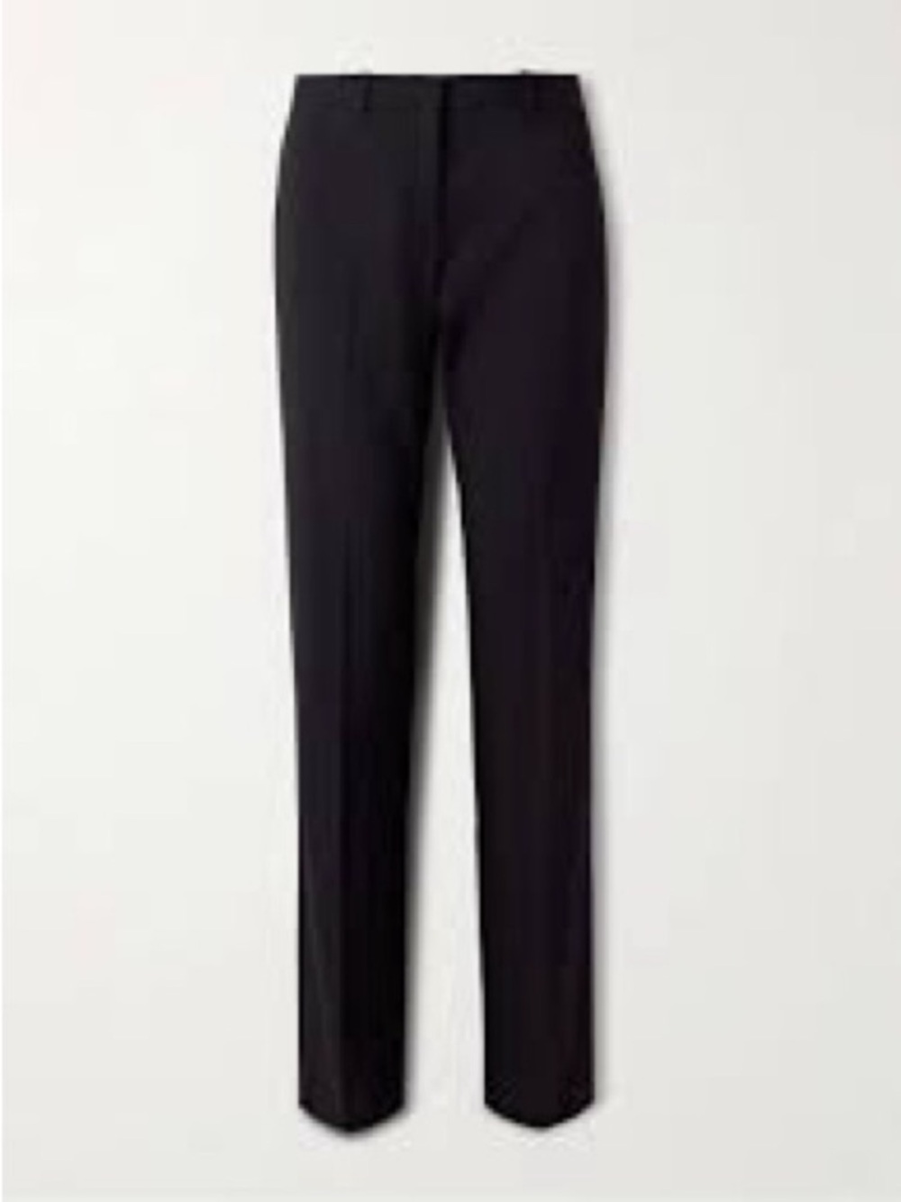 The Row Black Straight-Leg Wool Blend Pants SZ 2